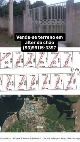 Terreno em alter do chão loto 8 12x20