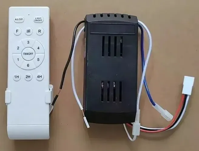 CONTROLE + RECEPTOR VENTILADOR DE TETO