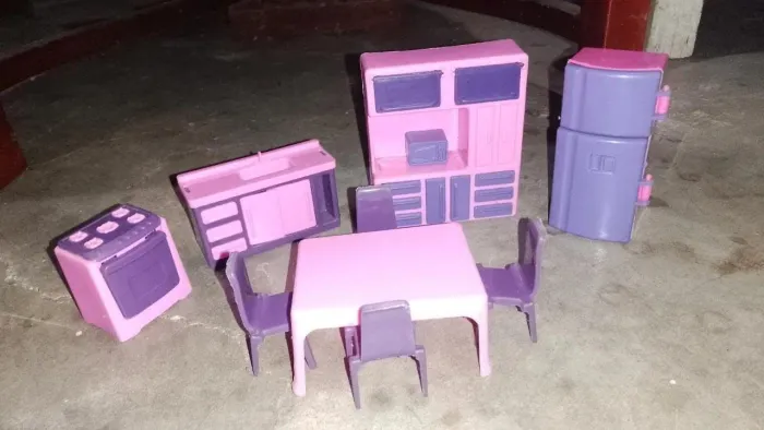 Kit Mini Casinha de Bonecas 