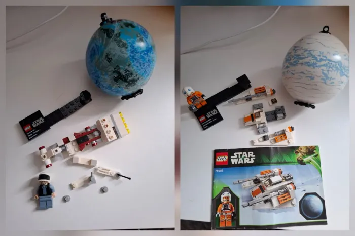 Combo Lego star wars planetas Alderaan 75011 e Hoth 75009
