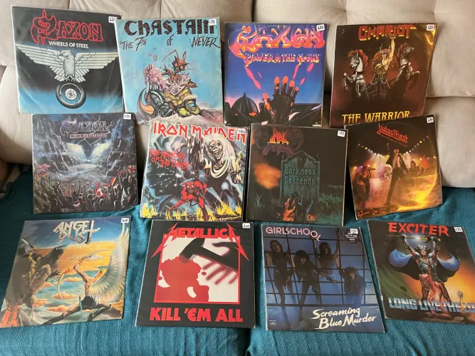 Lote LPs Vinil Metal Muito Bom estado