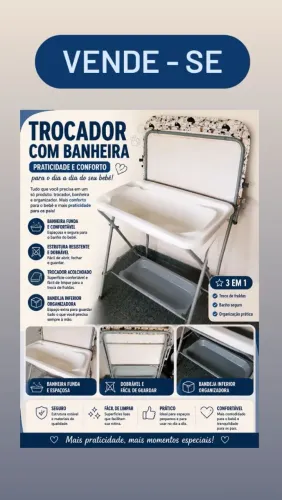 Trocador com banheira