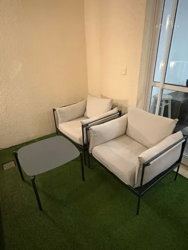 Conjunto de móveis de jardim ambiente externo
