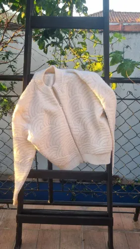 Casaco bomber casablanca branco/off white tamanho P