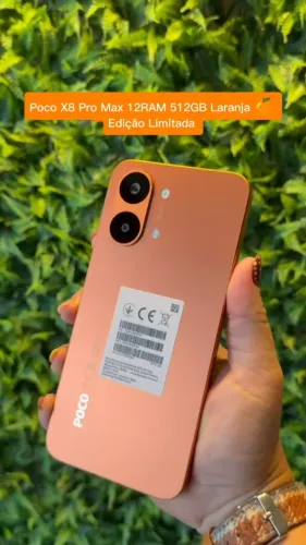 Poco X8 Pro Max Laranja 12RAM 512GB Novo