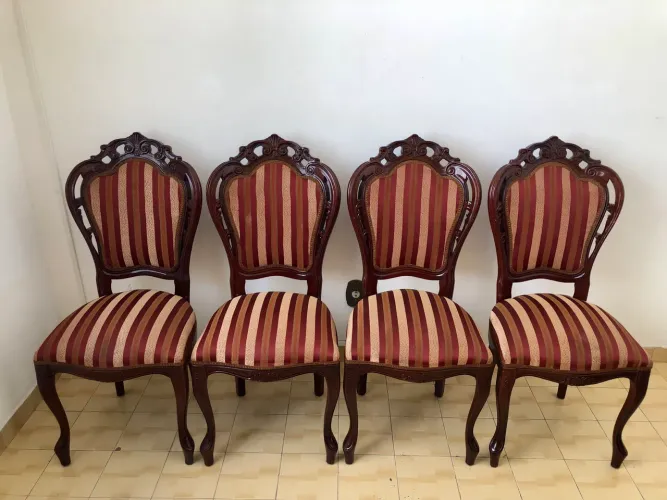 Entregamos Grátis Belíssimo Conjunto de Cadeiras Estilo Luís XV