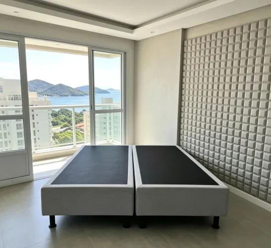 Cama box base King size em LINHO.Entrego