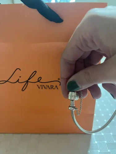 Pulseira Life Vivara prata 925 com berloques 