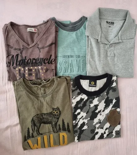 Lote de camisetas Tamanhos de 10 a 14 excelentes marcas
