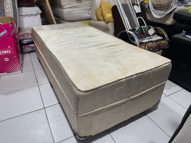 Cama box solteiro conjugada (cama com colchao)