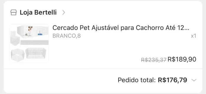 Cercado para cachorro 4.8 metros x 60 cm altura