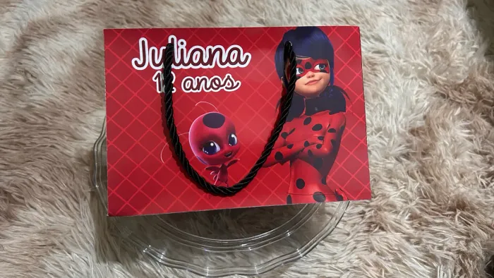 Sacolas personalizadas para festa kit 10 un.