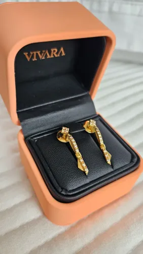 Brinco Vivara Ouro e Diamantes