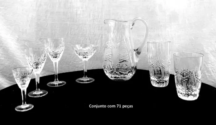71 peças cristal Hering mod. Itamaraty-década 70
