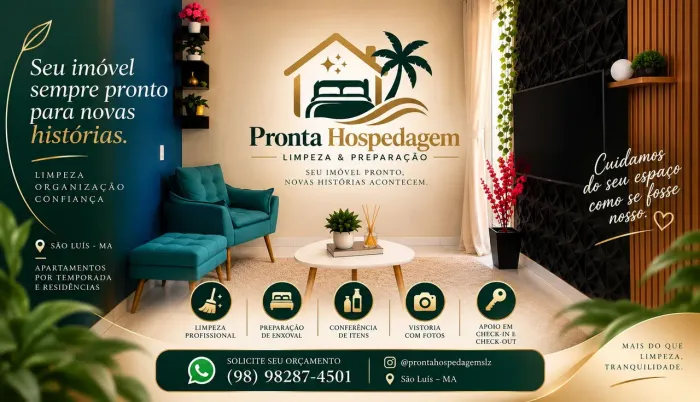 Limpeza e Preparação para Airbnb e Apartamentos em São Luís - Pronta Hospedagem<br>