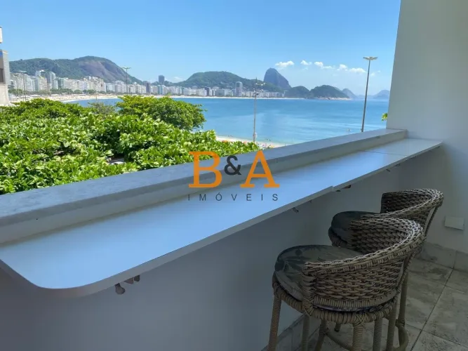 B&A Vende Apartamento 2 Quartos Vista Lateral Mar Copacabana