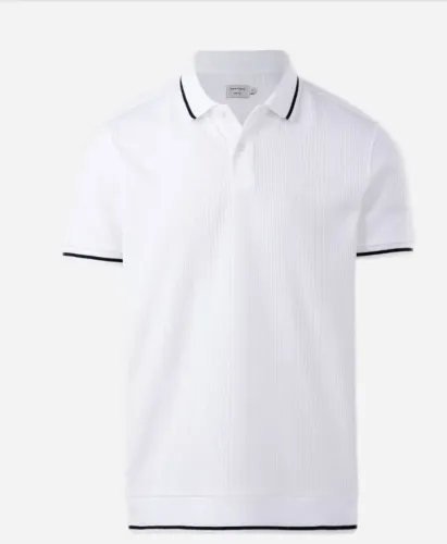 Camisa polo texturizada 02 unidades!