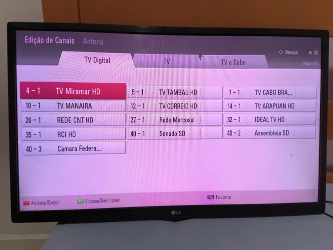 Tv monitor LG usado 28 polegadas