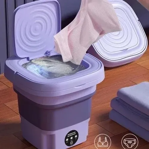 Máquina De Lavar Roupa Dobrável Portátil 9L