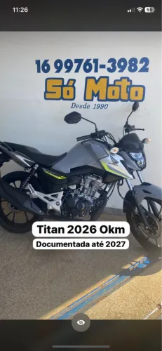 Titan 160 ABS 2026 Okm cinza