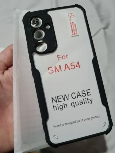 Capa para celular Samsung A54 cor preta e transparente