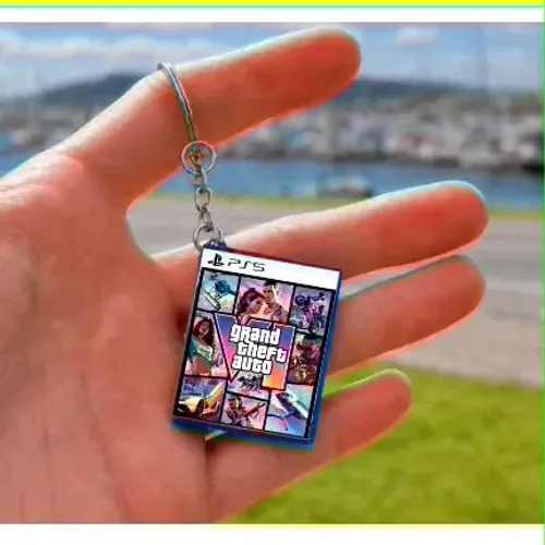 Chaveiro Mini Capa de Jogo PS5 Grand Theft Auto GTA 6