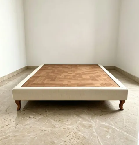 Cama Box base casal slim em LINHO.Entrego
