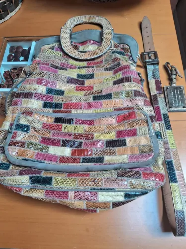 Bolsa Dolce & Gabbana Patchwork Original + Cinto - Luxo Exclusivo