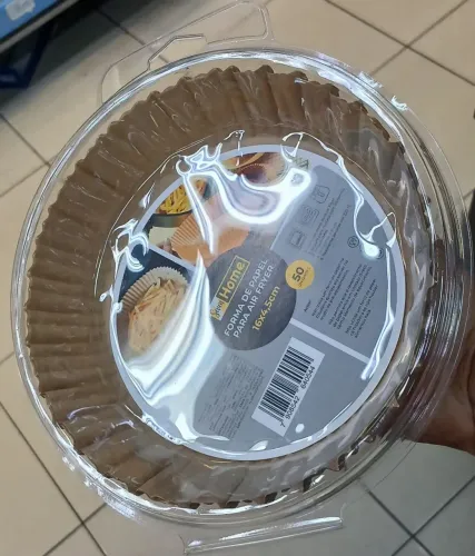 Forma Papel Redonda 16cm Antiaderente P/ Airfryer