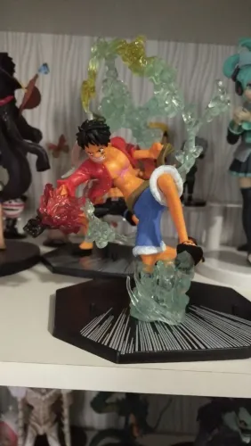 Boneco estatueta Decoração Anime One Piece Luffy em PVC 