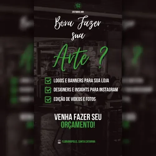 Precisou de um design? Chame-nos e pague somente após aprovação da Arte!