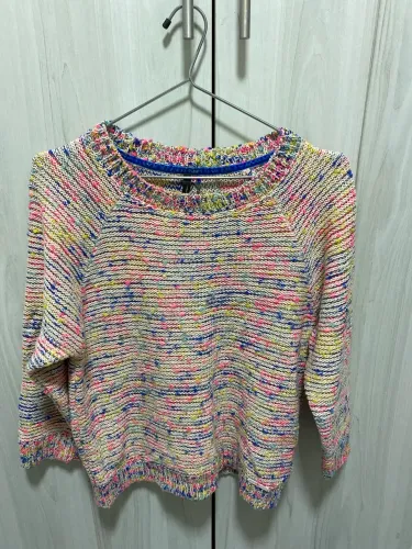 Blusão de lã colorido marca Daniel Cassin Tamanho P