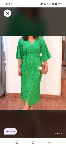 Vestido cortelle verde
