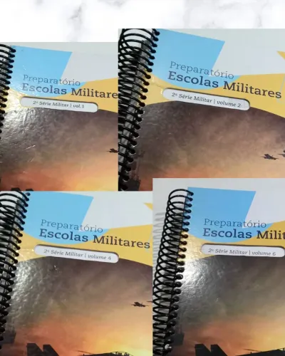 Lote Apostilas para escolas militares da Eleva
