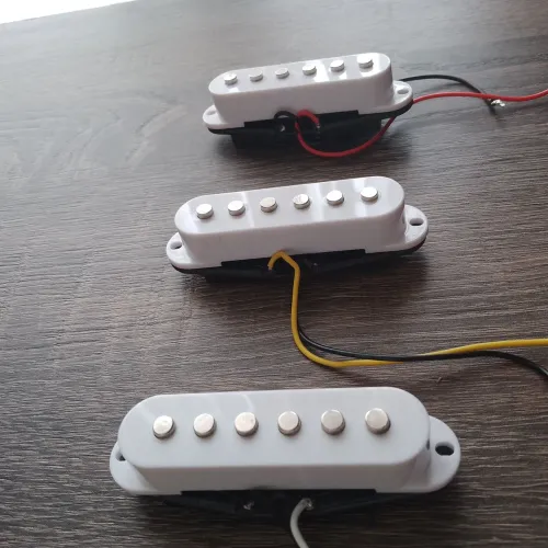 Captadores guitarra Stratocaster saída alta (12 kohms)
