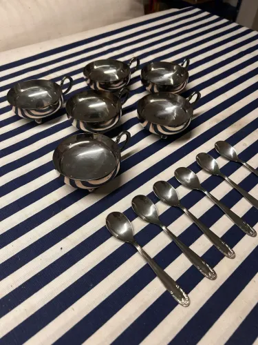 Conjunto de sobremesa em Prata 90