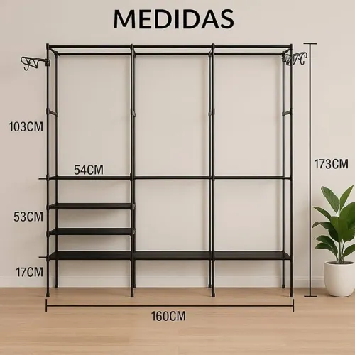 Vende-se arara de roupa montável 