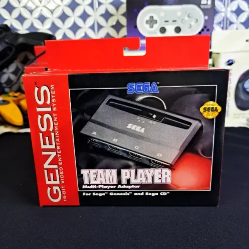 Multitap Novo Mega Drive Adaptador Para 4 Controles Sega Cd