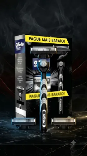 Gillette Mach 3 Carbono com 2 Refis