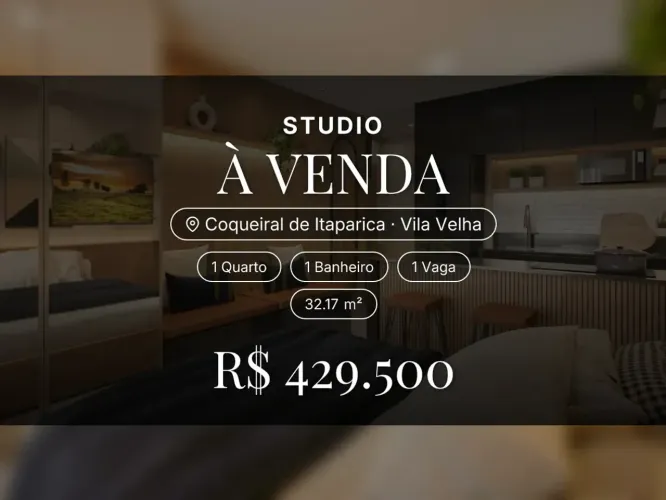 Exclusivo studio em Coqueiral de Itaparica, perfeito para investimento e locação