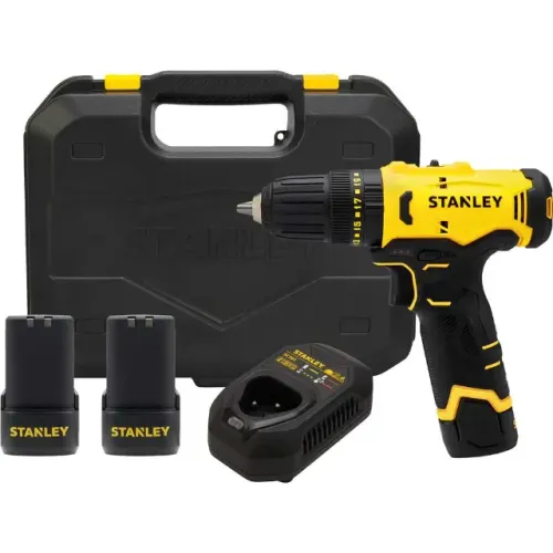 Parafusadeira furadeira de impacto a bateria, 12 V, SCH10D2K-BR STANLEY