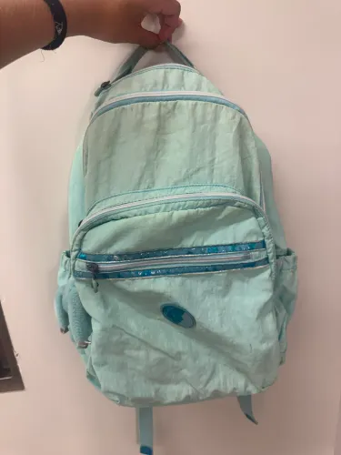 Bolsa kipling azul grande