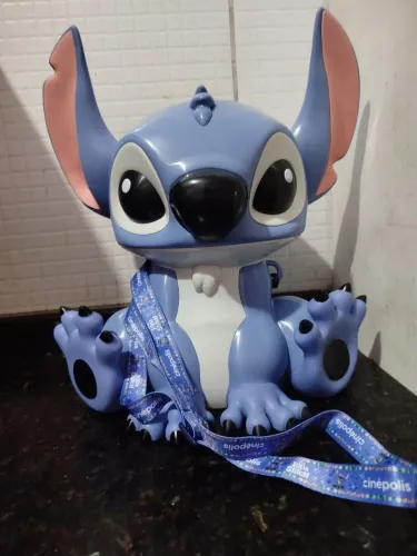 Balde de pipoca do Stitch (Nunca usado)