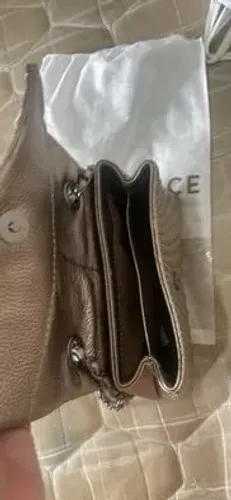 ? BOLSA PRATA DA CONSTANCE EM COURO ? R$ 200