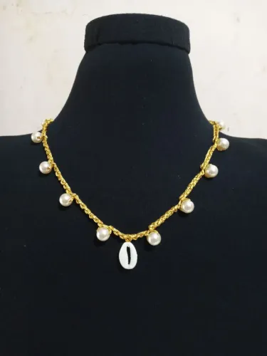 Colar luxo de crocher artesanal
