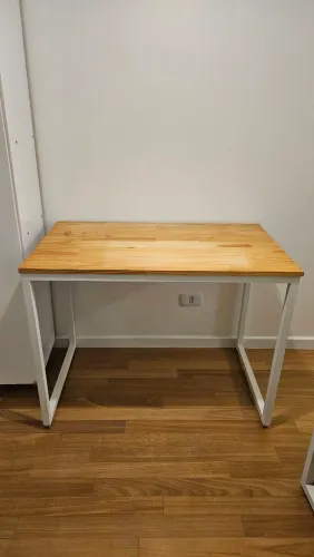 Mesa escritorio industrial pinus pes brancos