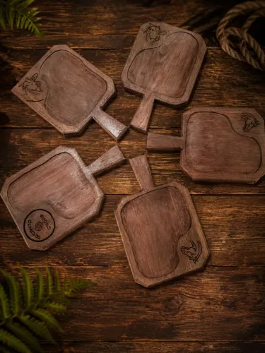 Tábua de madeira rústica