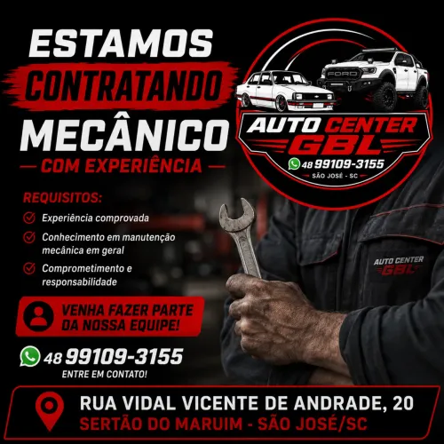 Vaga de mecânico 