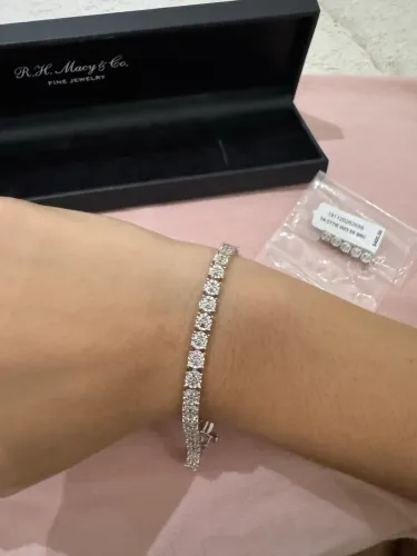 EFFY pulseira de Diamantes de Laboratório - Tennis Bracelet 16 cm