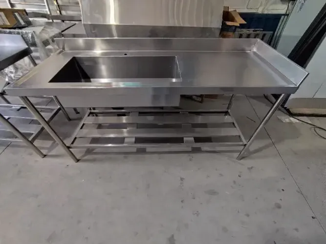 pia inox 1,50m cuba 50x40 profunda